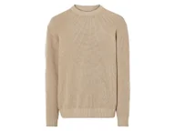 Swetry męskie - LIVERGY® Sweter męski z grubej dzianiny (L (52/54), Beżowy) - miniaturka - grafika 1