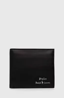 Portfele - Polo Ralph Lauren portfel skórzany męski kolor czarny - miniaturka - grafika 1