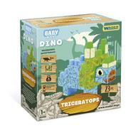 Klocki - Wader Baby Blocks Dino klocki Triceratops - miniaturka - grafika 1