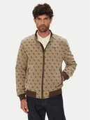 Kurtki męskie - Guess Kurtka bomber M5YL04 WGUE0 Brązowy Regular Fit - miniaturka - grafika 1