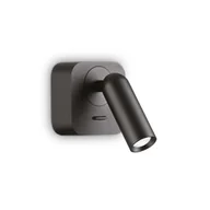 Lampy ścienne - Ideal Lux Kinkiet BEAN SQUARE AP czarny 260655 260655/IL - miniaturka - grafika 1