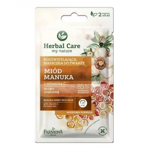 Farmona HERBAL CARE Rozświetlająca maseczka z miodem manuka 2 x 5 ml - Maski do włosów - miniaturka - grafika 2
