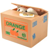 Skarbonki - Skarbonka Kot Kotek Interaktywna Automat Miałczy Otwierana Prezent Dzieci KRUZZEL - miniaturka - grafika 1