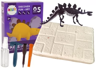 Zestaw Archeologiczny Wykopaliska Dinozaur Stegosaurus Szkielet 23 cm - Mały naukowiec - miniaturka - grafika 1