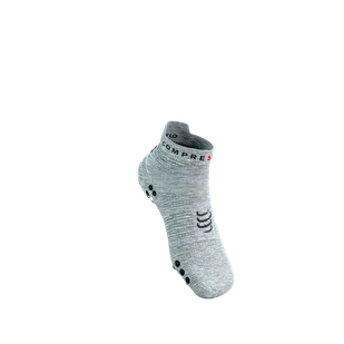 COMPRESSPORT Skarpetki do biegania krótkie ProRacing Socks V4 grey melange - Skarpetki sportowe męskie - miniaturka - grafika 5