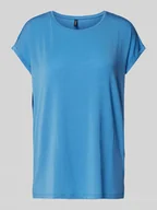 Koszulki i topy damskie - T-shirt w jednolitym kolorze model ‘AVA’ - miniaturka - grafika 1