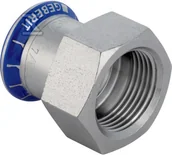 Łączniki, trójniki, kształtki - Złączka Geberit Mapress Edelstahl FKM przejściowa z gwintem wewnętrzny d54-Rp2 - miniaturka - grafika 1