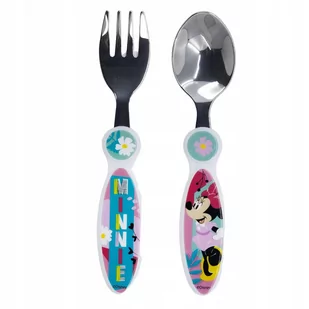 Minnie Mouse Disney Sztućce Zestaw Widelec Łyżka - Sztućce dla dzieci - miniaturka - grafika 1