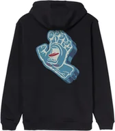 Bluzy męskie - bluza męska SANTA CRUZ SCREAMING FOAM HAND HOOD Black - miniaturka - grafika 1
