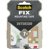 Taśmy izolacyjne i naprawcze - Scotch Taśma montażowa Interior 19 mm x 3 m Fix - miniaturka - grafika 1