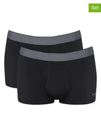 Majtki męskie - Sloggi Bokserki (2 pary) w kolorze czarnym - miniaturka - grafika 1