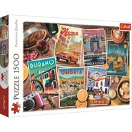 Puzzle - Puzzle 1500 Podróże po Europie TREFL - miniaturka - grafika 1