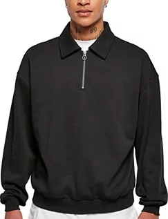 Koszule męskie - Urban Classics Męska koszula z okrągłym dekoltem, czarna, 3XL, czarny, 3XL - grafika 1