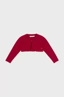 Swetry dla dziewczynek - Mayoral kardigan niemowlęcy kolor czerwony lekki - miniaturka - grafika 1