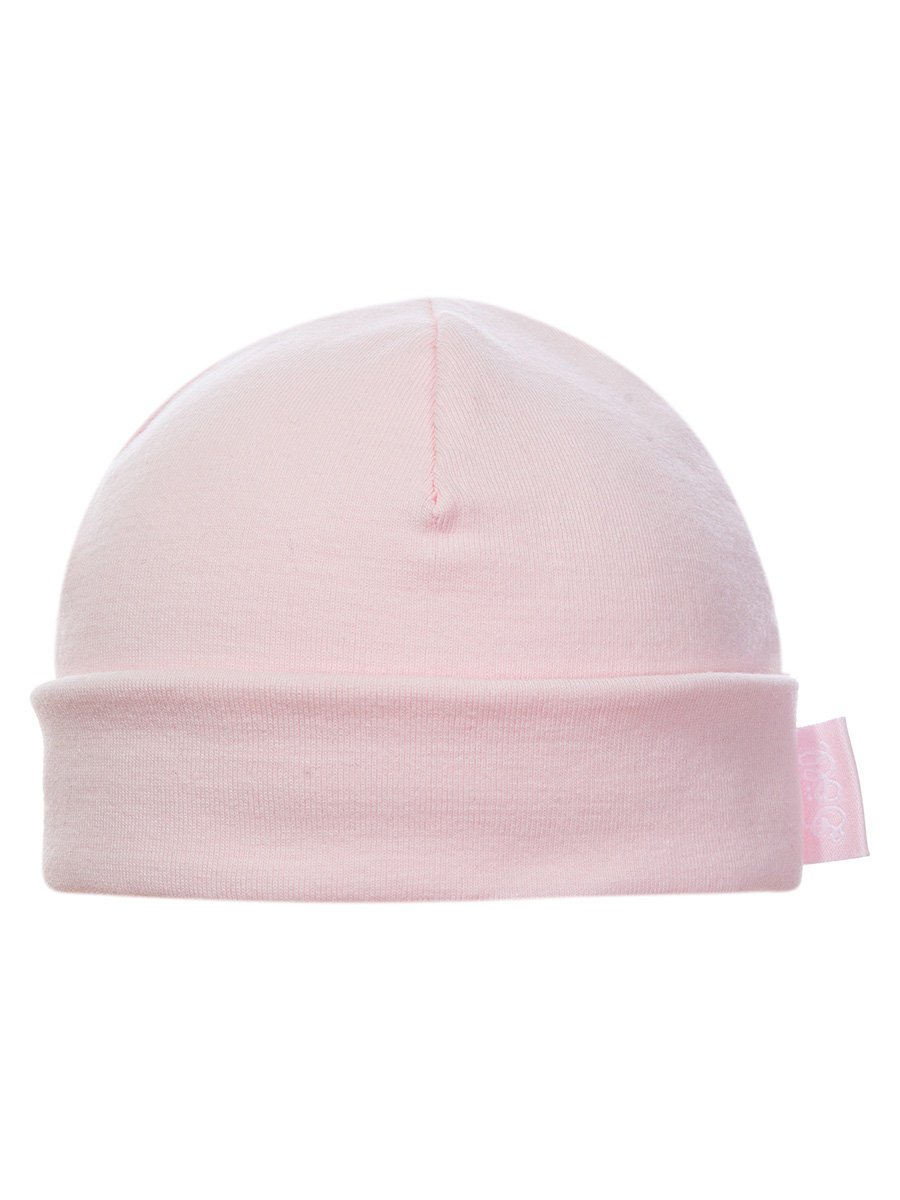 Niemowlęca czapka bawełniana jasnoróżowa Döll