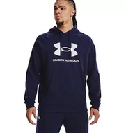 Bluzy męskie - Under Armour Męska bluza z kapturem Ua Rival z logo - miniaturka - grafika 1