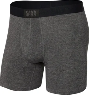 SAXX Bokserki męskie SAXX VIBE BOXER BRIEF GRAPHITE HEATHER S - Majtki męskie - miniaturka - grafika 1