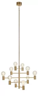Markslojd lampa wisząca Paris 10L 10xE27 ciemny mosiądz 108117 - Lampy sufitowe - miniaturka - grafika 1