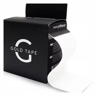 Tejpy Plastry Kinesiotape Gold Tape 5Cmx5M Białe - Akcesoria do rehabilitacji - miniaturka - grafika 1
