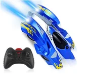 Zabawki zdalnie sterowane - AIG, zdalnie sterowany samochód jeżdżący po ścianie i suficie, niebieski - miniaturka - grafika 1