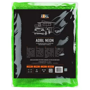 Akcesoria do mycia samochodu - ADBL NEON - Zestaw 10 wielozadaniowych bezszwowych ręczników z mikrofibry - grafika 1