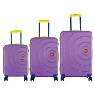 Walizki - Zestaw walizek SEMI LINE T5930-0 Fioletowy - miniaturka - grafika 1