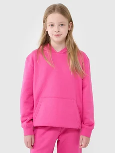 4F Bluza dresowa nierozpinana z kapturem dziewczęca - różowa 122 (6-7 lat) - Bluzy dla dziewczynek 4F Bluza dresowa nierozpinana z kapturem dziewczęca - różowa 122 (6-7 lat) - Bluzy dla dziewczynek - miniaturka - grafika 1