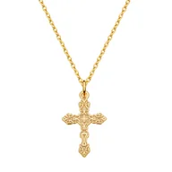 Naszyjniki - Myness, Naszyjnik z krzyżykiem, 45 cm - miniaturka - grafika 1
