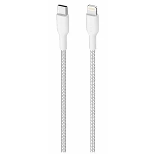 PURO Kabel USB-C Lightning Fabric Ultra Strong 2 m Biały - Kable USB - miniaturka - grafika 1