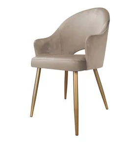 Krzesło Velvet noga złota MG09 - Krzesła - miniaturka - grafika 1