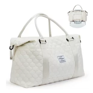 Torba podróżna pikowana Chic Casual kremowa - Akcesoria podróżnicze - miniaturka - grafika 1