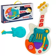 Instrumenty muzyczne dla dzieci - GITARA DLA DZIECI ZABAWKA ODGŁOSY ZWIERZĄT MELODIE MAŁY MUZYK 898-9077 - miniaturka - grafika 1
