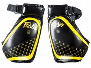 Tarcze i łapy - Fairtex Tarcze Na Uda TP4 Black/Yellow 2 Sztuki - miniaturka - grafika 1