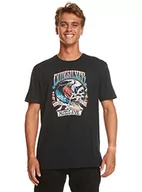 Koszulki męskie - Quiksilver Podstawowa koszulka męska czarna S - miniaturka - grafika 1
