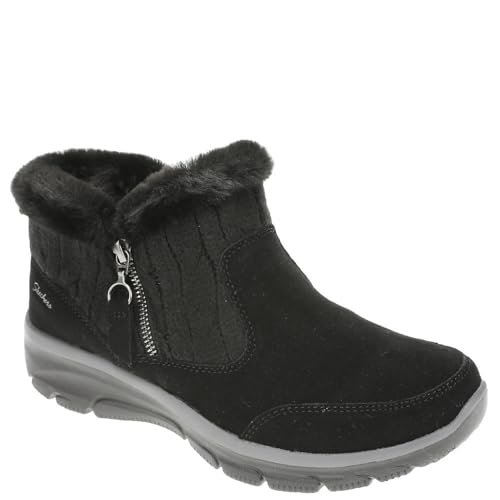Skechers Damskie botki Easy Going - Cozy, czarny, 37.5 EU