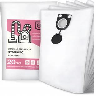 20x Worek do Odkurzacza Starmix Sx 1225 Dp Syntetyczny Pojemny Mocny G9 - Worki do odkurzaczy - miniaturka - grafika 1