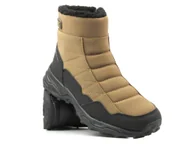 Buty trekkingowe męskie - Śniegowce męskie DK 24250, brązowe - miniaturka - grafika 1
