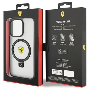 Ferrari FEHMP15XUSCAH iPhone 15 Pro Max 6.7" transparent hardcase Ring Stand 2023 Collection MagSafe - Etui i futerały do telefonów - miniaturka - grafika 8