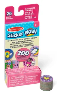 Naklejki "ulubione" z mini książeczką - uzupełnienie Sticker WOW! - Zabawki kreatywne - miniaturka - grafika 1