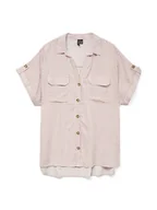 Bluzki damskie - Vero Moda Bluzka w kolorze beżowym - miniaturka - grafika 1