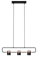 Lampy sufitowe - KingHome Lampa wisząca Blink 3 - czarna XCP7598-3 BLACK - miniaturka - grafika 1