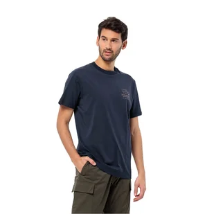 Męska koszulka Jack Wolfskin JOURNEY T M night blue - S - Koszulki męskie - miniaturka - grafika 1