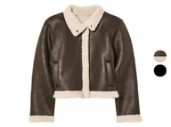 Kurtki i płaszcze dla dziewczynek - pepperts!® Kurtka motocyklowa dziecięca o wyglądzie zamszu - miniaturka - grafika 1