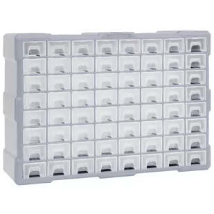 vidaXL vidaXL Organizer z 64 szufladkami 52x16x37,5 cm 147580 147580 - Skrzynki i torby narzędziowe - miniaturka - grafika 1