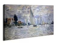 Obrazy i zdjęcia na płótnie - The boats regatta at argenteuil, Claude Monet - obraz na płótnie Wymiar do wyboru: 50x40 cm - miniaturka - grafika 1