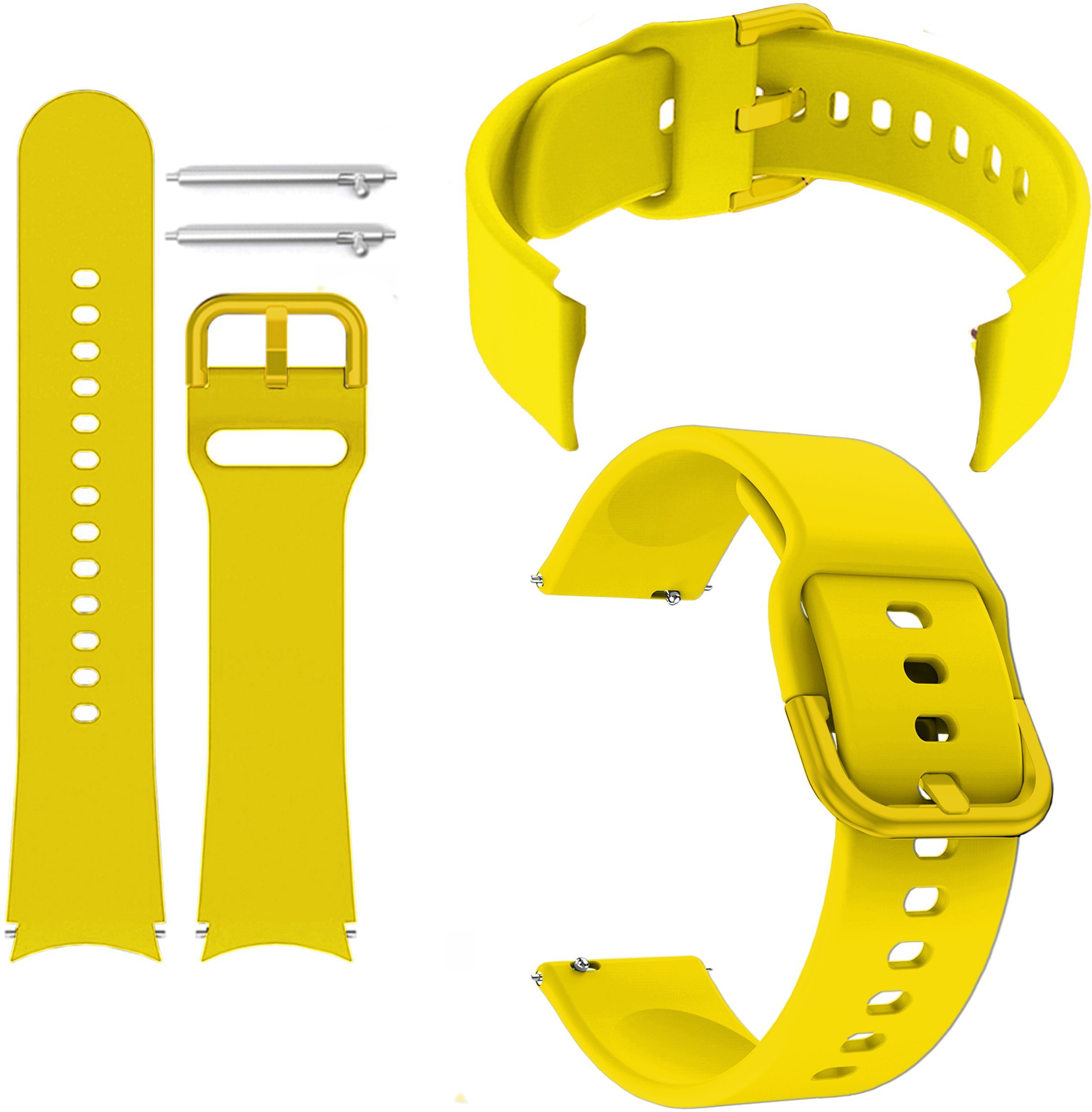 ChronSmarta Pasek ChronSmarta do smartwatch'a Amazfit GTS 2 2e 3 4 Mini BIP 3 U Pro Lite S GTR 42 mm Żółty