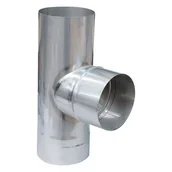 Akcesoria grzewcze - Trójnik Komin-Flex 87 st. 180 mm - miniaturka - grafika 1