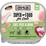Mokra karma dla kotów - MAC's mokra karma dla kota Adult Kaczka, indyk i kurczak 64x100 g - miniaturka - grafika 1