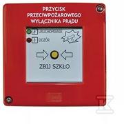 Przycisk przeciwpożarowego wyłącznika prądu PPWP-A bez młoteczka 2xLED zielona/czerwona ( PPOŻ)