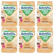Kaszki dla dzieci - BoboVita Porcja Zbóż Kaszka mleczna manna po 4 miesiącu zestaw 6 x 210 g - miniaturka - grafika 1
